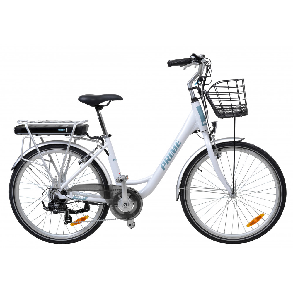Bicicleta electrica HECHT PRIME WHITE Bicicleta electrica HECHT PRIME WHITE