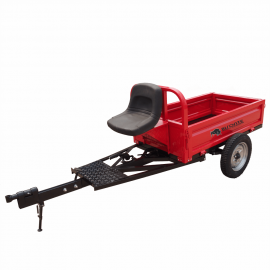 Remorca motocultor Bisonte BTA-550R, capacitate 550 kg